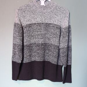 Alia Acrylic Black And Grey Sweater Womens Medium